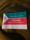 Original 1958 Vintage Singer Sewing Machine Instruction Manual For 185j3