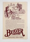 1993 Beaver County Utah Accommodations   Services Visitors  Guide Booklet Map