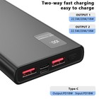 Portable Power Bank 2usb External Battery Backup Charger 998000mah Fast Charging