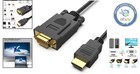 3 Feet Hdmi To Vga Cable - High-resolution Male To Male Adapter For Every Device