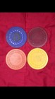 1940s Lot4 Mississippi Gold Coast Casino Poker Chips  Rankin Co  East Side Club 