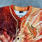 Illenium Fallen Embers Baseball Jersey Medium Phoenix Fire Orange Rave Edm  3