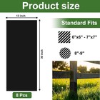 30x13 Fence Post Sleeve  Saver Posts Protector In  Black