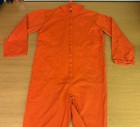 San Quentin Prison Jail Jumpsuit Inmate Orange Mens Halloween Costume Cosplay Xl