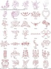 846 Redwork And Quilting Outlines Embroidery Machine Design Pattern Pes Usb