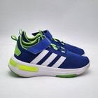 Adidas Racer Tr23 Running Shoe  Green  white dark Blue  3 Us Unisex Big Kid