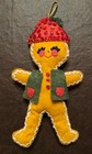 Vintage Christmas 4 Completed Bucilla Felt   Sequin Ornaments 1960   s