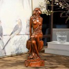 Chinese Boxwood Wood-carving Sexy Woman Statue Wooden Sculpture Decor Ornament