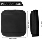 2 Pack Luggage Handle Wrap For Suitcase  Black 14 5cm X 13 5cm 