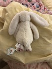 Jellycat Bashful Bunny Blossom Cream Floral Ears Plush Bunny Medium Washable