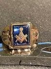 Blue Lodge Masonry - 10k Gold  Ring - 7g Total Weight
