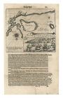 Antique Map  guayaquil  Pun   Island  Santa Clara Island   ecuador  De Bry  1590