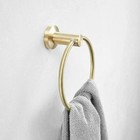 3-pack Stainless Steel Bathroom Towel Rings Rack Holder Wall Mount Brushed Gold