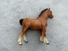 Nice Vintage Breyer Horse  84 Chestnut Clydesdale Draft Foal Light Matte 1970s