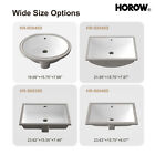 Durable Rectrangle Undermount Ceramic Lavatory Vanity Bathroom Sink White
