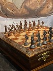 Luxury Roman Empire Chess Set     Handmade Solid Inlay Board With Storage     