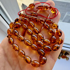 Natural Baltic Amber 19g  Islamic Prayer Rosary Olive 33 Beads Tasbih Misbaha
