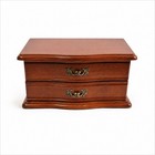 Vnt Wooden Jewelry trinket Box Chest Style 2 Draw W mirror Cottagecore Dresser 
