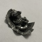 Vintage Rawcliffe Pewter Figurine   A Baby Dragon  Dinosaur Hatching 1992