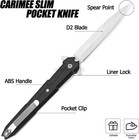 Tactical Folding Pocket Knife 8 9  Spring Assisted Stiletto Folding Knife Edc Us