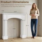 Homcom Modern Fireplace Mantel   Fireplace Surround For Fireplaces  White