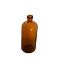 Antique Vintage Amber Glass Apothecary Medicine 7 5  Bottle - Rare  