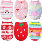 Cartoon Small Dog Puppy Vest Flannel Warm Small Teacup Dog Pets Clothes