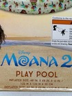 Disney Moana 2 Kiddie Pool 48 Inch Inflatable 3 Ring Outdoor Summer Water Toy