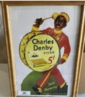 Vintage Charles Denby Cigars    still Booming    Framed Advertising Sign