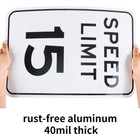 Large Speed Limit 15 Mph Sign  Aluminum Reflective Sign 