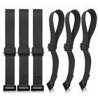 Adjustable Car Rooftop Cargo Tie Down Hook Straps - 6 Pack  Heavy Duty  Secure L