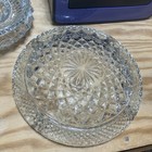 Vintage Lead Crystal Cut Clear Glass Cigar Cigarette Ashtray Large 8 5   