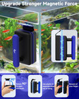 Magnetic Aquarium Fish Tank Glass Cleaner  Dual-blades Algae Scraper Glass Clean