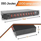 New Pylepro 1u Rack Mount Ac Power Supply Strip 15a 1800va Cords And Wire Pdbc70