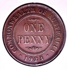 1923   Australia   One Penny Coin   George V    p244