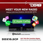 Ds18 Ddx10 5cp 10 5  Touchscreen Single Din Headunit Bluetooth Apple Car Play