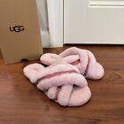 New With Box Ugg Womens Scuffita Genuine Shearling Slide Slipper Pink