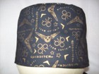 Men women Surgical Scrub Cap Lined Hp Black And Gold
