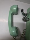 Automatic  Electric Mint Green Rotary Dial Wall Telephone W  Handset 