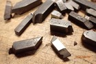 Pile Of Older Ground Metal Lathe Tool Cutting Bits Machinist Tooling