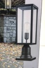 Globe Bowery 1-light Matte Black Outdoor Lamp Post Light Fixture W base Adaptor
