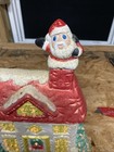Vtg Rare 1985 Nowell Molds Ceramic Christmas Santa On Roof Top Tested works 14   