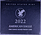 U s  Mint 2022 1 Oz American Silver Eagle Coin   Proof - In The Box