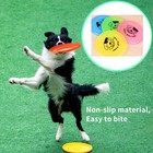 Silicone Flying Saucer Funny Pets Dog Cat Toy Dog Game Flying Discs Resistant Ch