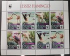 Nw0788   Pink Overprint 2019 Sierra Leone Wwf Birds Flamingos  11481-84 Kb Mnh