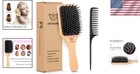 Boar Bristle Comb - Efficient Detangling For Thick  Curly  Or Fine Hair