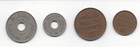 Four Palestine Coins  10  1927   5  1935   2  1927   And 1  1937  Mils