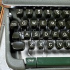 Vintage Olympia S Typewriter Portable With Case Read Description Olive Green