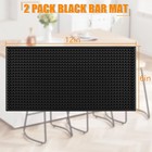 Ninsula 2 Pack Bar Mat  6  X 12  Bar Mats For Countertop  Non Slip Spill Proof S