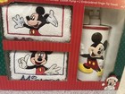 Vintage Disney Mickey Mouse Bathroom Gift Set Lotion Pump Towels